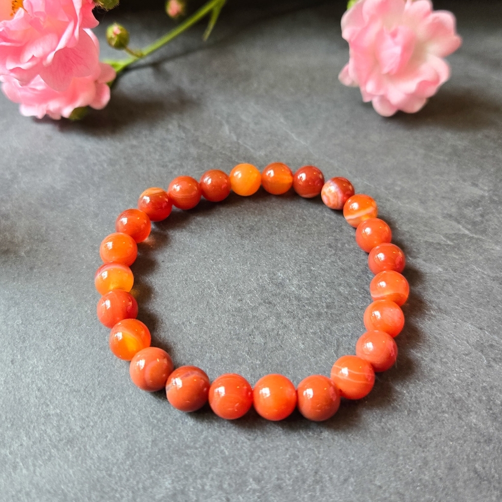 NWT Soul Charms Carnelian Beaded Bracelet